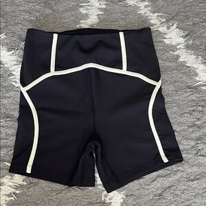 L*Space revel short. Bike short. Black. White. Size xs. New with tag.